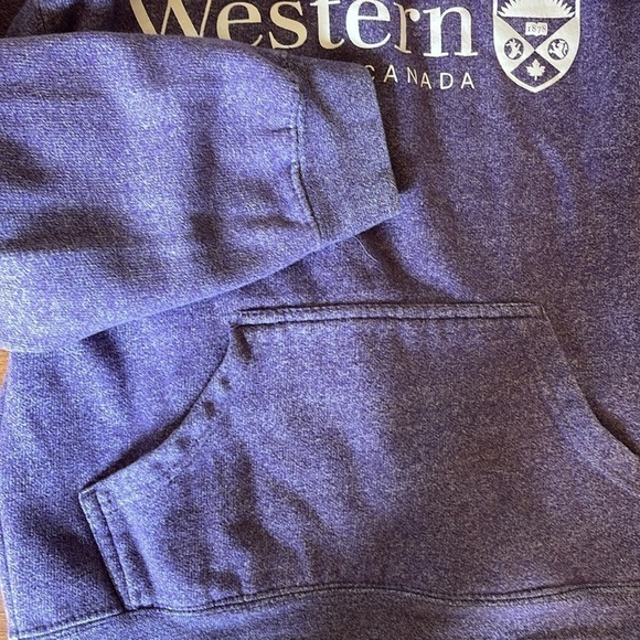 Western University UWO hoodie in purple size youth Medium - Picture 4 of 6